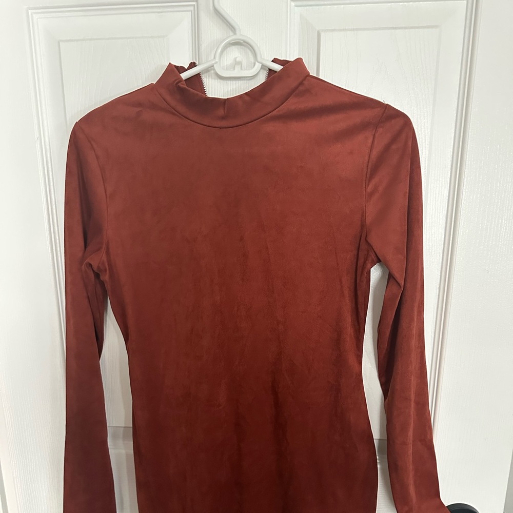 Faux suede Dress